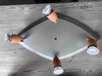 Lamp plafond 4 spots, Huis en Inrichting, Lampen | Plafondlampen, Ophalen of Verzenden, Gebruikt, Metaal