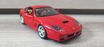 Ferrari 550 Maranello 1:18 Bburago, Comme neuf, Burago, Voiture, Enlèvement ou Envoi