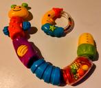 Fisher Price - 2 stuks - Rups en rammelaar, Ophalen, Zo goed als nieuw, Babygym, Met geluid