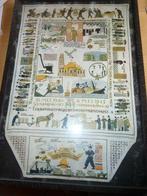 ingekaderde print van een Nederlandse merklap uit 1945, Ophalen, Overige soorten, Kunstobject