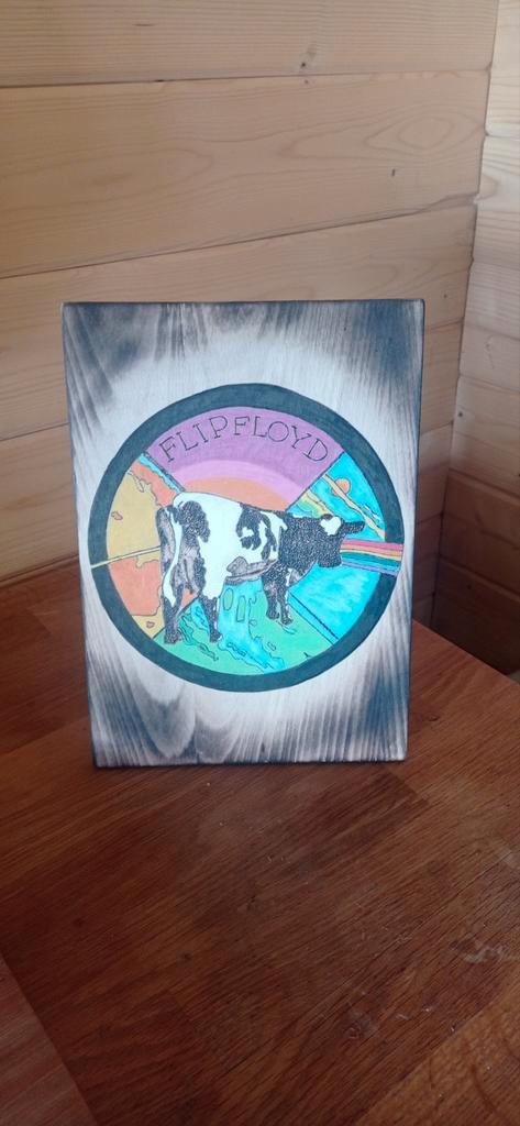 Pyrografie /ingekleurd  acdc,Metallica pink Floyd Orval ,, Verzamelen, Overige Verzamelen, Nieuw, Ophalen of Verzenden