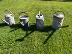 4 oude vintage zinken gieters, Tuin en Terras, Ophalen