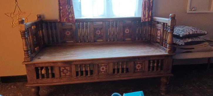 Houten zitbank, af te halen, Huis en Inrichting, Zetels | Zetels, Ophalen