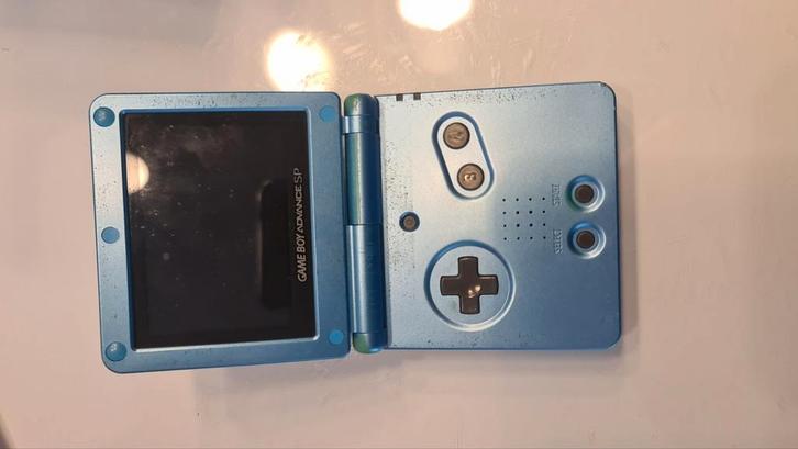 Gameboy Advance SP + spelletjes, Games en Spelcomputers, Spelcomputers | Nintendo Game Boy, Gebruikt, Game Boy Advance SP, Met games