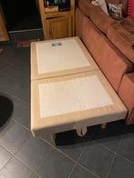 Lit 1 personne + tête de lit amovible, 100 cm, Beige, Une personne, Enlèvement