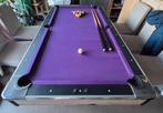 Billard 6 trous 214X118X81, plateau bois marin, bonne état., Enlèvement, Comme neuf