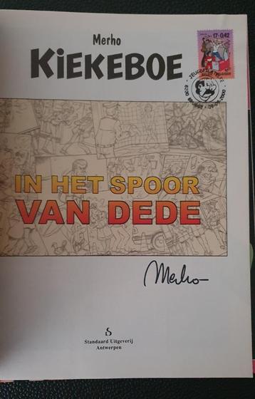 kiekeboe - in het spoor van dede - gesigneerd Merho ! beschikbaar voor biedingen