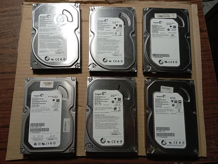 Seagate, WD, Samsung 3,5' HDD SATA-hardeschijfset (11), Computers en Software, Harde schijven, Gebruikt, Desktop, Intern, HDD