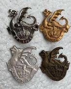 Kenteken, 4x LOT 2de LINIE, verschillende Modellen, Zg, Ophalen of Verzenden, Landmacht, Embleem of Badge