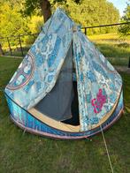 Unieke Tomorrowland tent tipi, 4p, Caravans en Kamperen, Tenten, Ophalen, Gebruikt, Tot en met 4