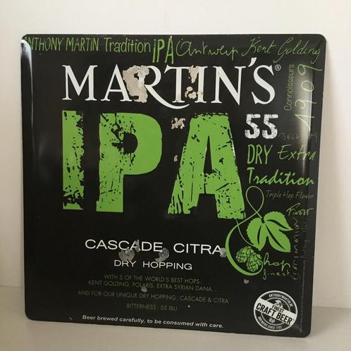 Enseigne publicitaire Martin's 55 IPA, Collections, Marques de bière, Enlèvement ou Envoi
