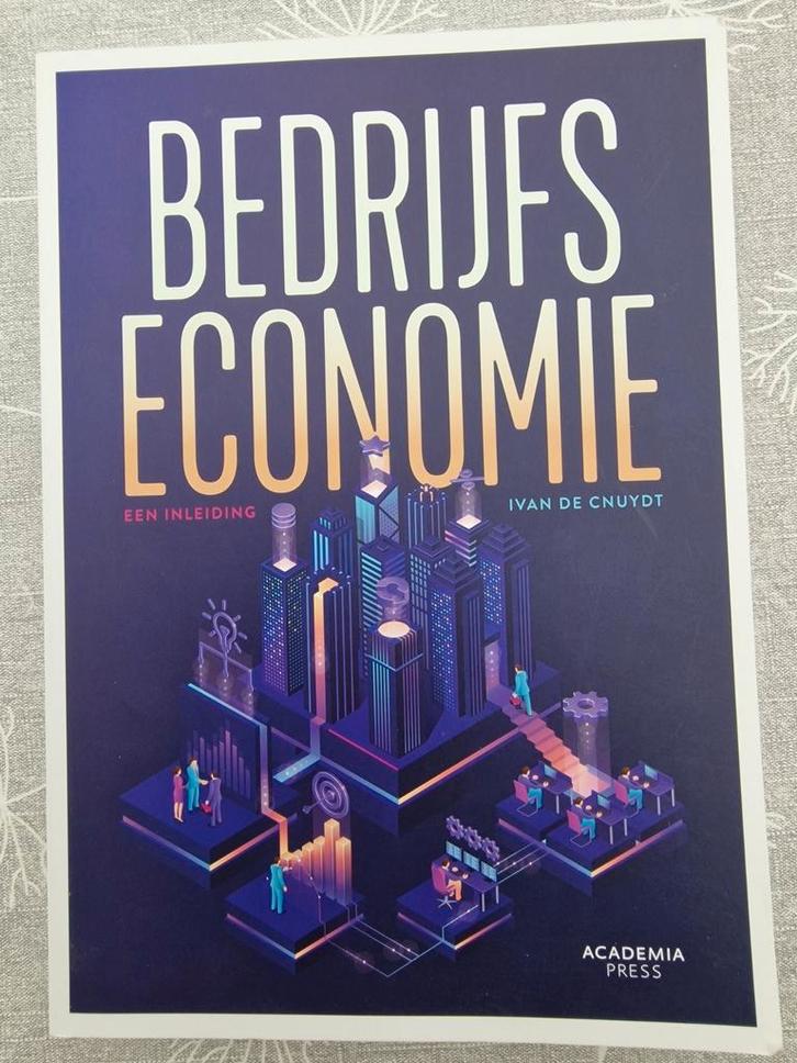 Bedrijfseconomie, een inleiding, Livres, Économie, Management & Marketing, Comme neuf, Économie et Marketing, Enlèvement ou Envoi