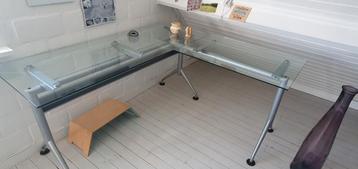 Glazen bureau, Huis en Inrichting, Ophalen, Zo goed als nieuw