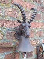 CLOCHE EN FONTE PATINEE A SUSPENDRE(tête de bouquetin), Enlèvement ou Envoi, Neuf