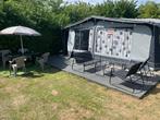 Hobby Caravan 560C + voortent op camping De Gavers, Rondzit, Hobby, Particulier, 6 tot 7 meter