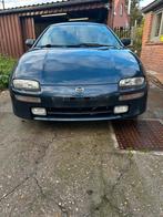 Mazda 323f, Auto's, 4 cilinders, Blauw, Leder en Stof, Particulier