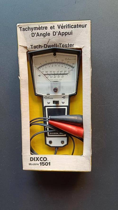 Meetapparatuur vintage dixco model 1591 tach dwell tester, Doe-het-zelf en Bouw, Meetapparatuur, Zo goed als nieuw, Overige meters