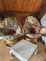Rotan/Rieten stoelen, Tuin en Terras, Tuinstoelen, Ophalen, Zo goed als nieuw, Rotan
