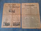 Volk en Staat 1943/Cassandre 1944 Collaboratie, Verzamelen, Militaria | Tweede Wereldoorlog, Ophalen of Verzenden, Overige soorten