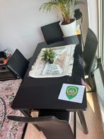Table á manger + 4 chaises, Ophalen, Vijf personen of meer, Rechthoekig, Glas