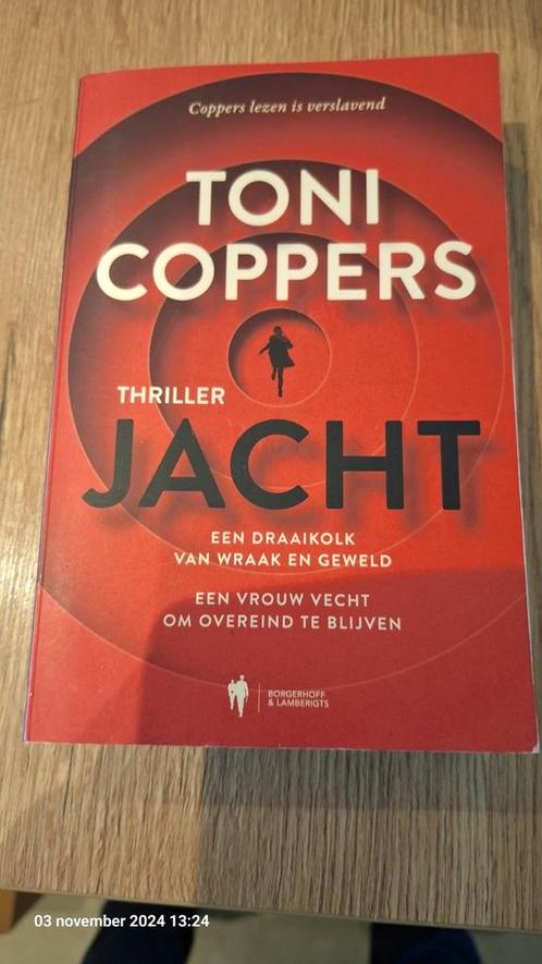 Toni Coppers - Jacht, Livres, Thrillers, Comme neuf, Enlèvement ou Envoi