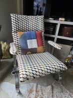 Zetel vintage, Huis en Inrichting, Ophalen, Zo goed als nieuw, Eenpersoons, Stof