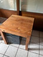 Teak tafel 80/80, Huis en Inrichting, Tafels | Bijzettafels, Ophalen, Zo goed als nieuw