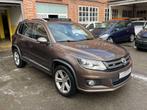 Volkswagen Tiguan 1.4 TSI Sport R-Line 4Motion 160pk, Auto's, Euro 5, 4 cilinders, Bruin, Leder