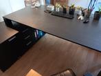 Grand bureau professionnel avec armoire intégrée, Ophalen, Zo goed als nieuw, Bureau