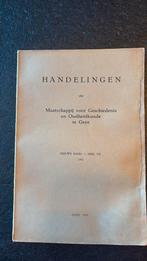 Handelingen geschiedenis en oudheidkunde Gent 1953 deel VII, Ophalen of Verzenden, Zo goed als nieuw