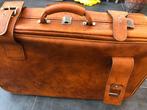 Oude Reiskoffer in leer, Handtassen en Accessoires, Ophalen, Leer