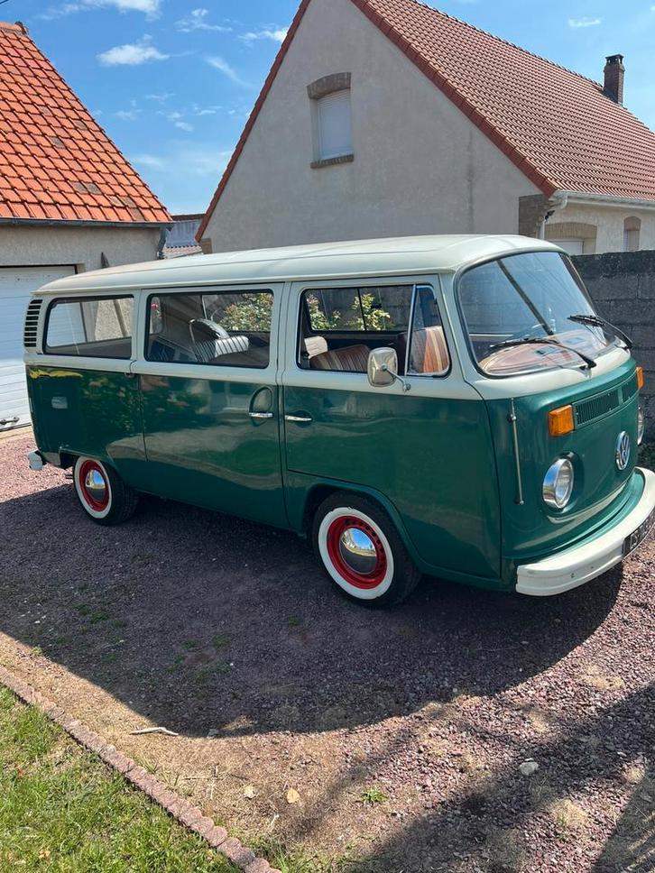 Combi t2b 1973, Caravanes & Camping, Camping-cars, Particulier, Modèle Bus ou Fourgon aménagé, Volkswagen, Essence, Boîte manuelle
