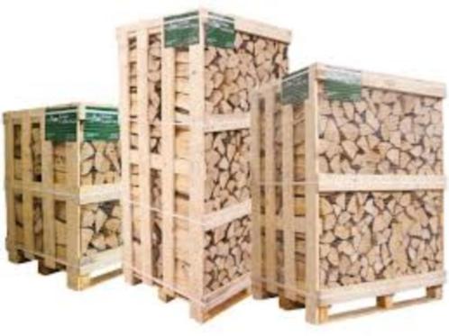 Brandhout halfdroog met gratis levering, Tuin en Terras, Brandhout, Blokken, 3 tot 6 m³, Verzenden
