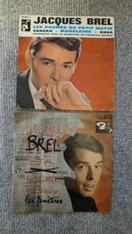 Jacques Brel vinylplaat met 4 nummers, Gebruikt, 10 inch, Klassiek, Maxi-single