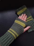 Groene vingerloze handschoenen polswarmers, Ophalen of Verzenden, Zo goed als nieuw