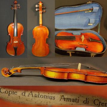 Violon entier ancien Bernardel luthier Paris Antonius Amati