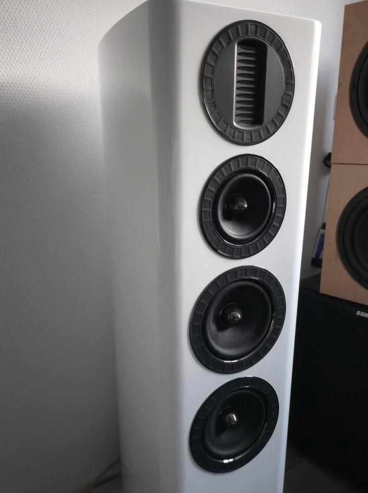 Wharfedale Aura 3, Audio, Tv en Foto, Luidsprekerboxen, Zo goed als nieuw, Front, Rear of Stereo speakers, 120 watt of meer, Overige merken