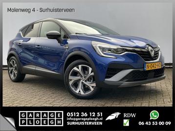 Renault Captur 1.6 E-Tech Hybrid 145 R.S. Line DealerOH 1Eig, Auto's, Renault, Automaat, Parkeersensor, Blauw, Bedrijf