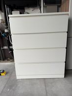Kast met 4 lades - wit - type Malm, Enlèvement, Comme neuf