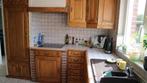 MASSIEF EIKENHOUTEN KEUKEN, Huis en Inrichting, Keuken | Complete keukens, Ophalen of Verzenden, Gebruikt, Bruin, Hoekkeuken