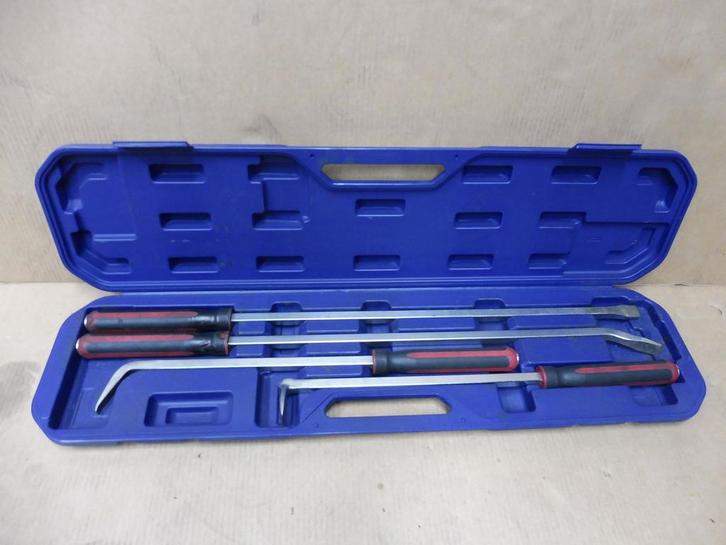 Breekijzer / koevoetset 4 delig, Bricolage & Construction, Outillage | Outillage à main, Utilisé, Enlèvement ou Envoi