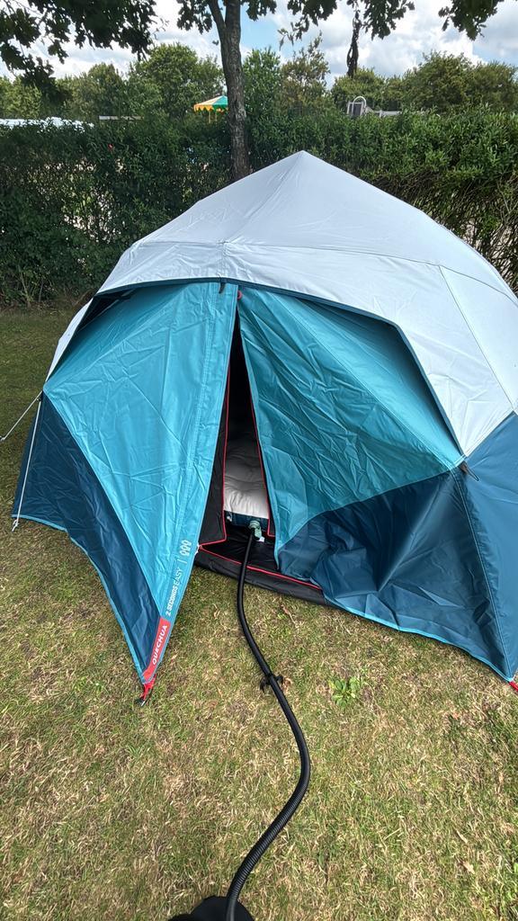 KAMPEERTENT VOOR 3 PERSONEN 2 SECONDS EASY FRESH & BLACK, Caravans en Kamperen, Tenten, tot en met 3, Nieuw, Ophalen