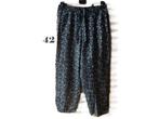 (79) - pantalon femme t.42 noir argenté - canda -, Taille 42/44 (L), Enlèvement ou Envoi, Comme neuf, Longs