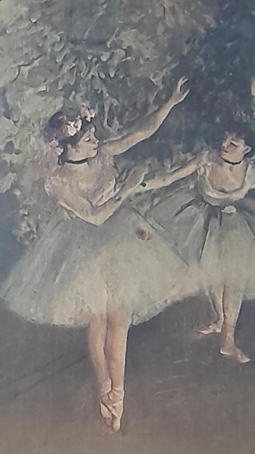 Twee dansers op een podium, 1874. Poster van Edgar Degas, Verzamelen, Posters, Zo goed als nieuw, Ophalen