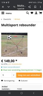 Gorilla multisport rebounder, Sport en Fitness, Voetbal, Ophalen of Verzenden, Zo goed als nieuw