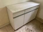Armoire blanche buffet, Maison & Meubles, Avec porte(s), Moins de 100 cm, 100 à 150 cm, Enlèvement