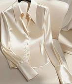 Elegante crèmekleurige blouse maat L - nieuw, Kleding | Dames, Blouses en Tunieken, Autre, Overige kleuren, Maat 42/44 (L), Nieuw