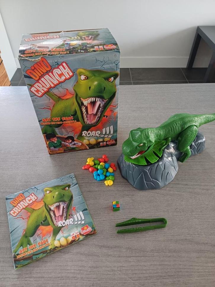 Gezelschapsspel Dino Crunch, Hobby en Vrije tijd, Gezelschapsspellen | Overige, Zo goed als nieuw, Drie of vier spelers, Ophalen