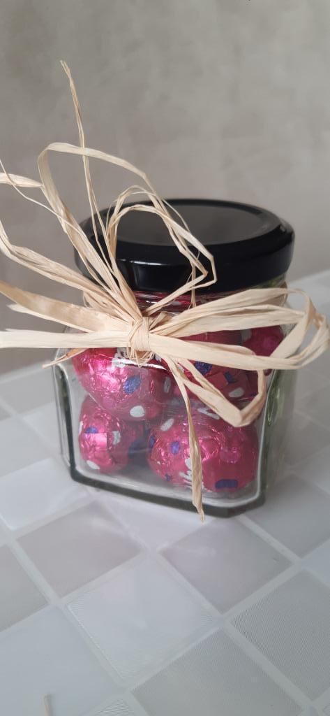 Lege glazen potten, schoon, met deksel, 150ml, Huis en Inrichting, Keuken | Servies, Zo goed als nieuw, Kom(men), Effen, Glas