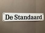 Origineel emaille bord krant De Standaard, Verzamelen, Ophalen of Verzenden, Krant